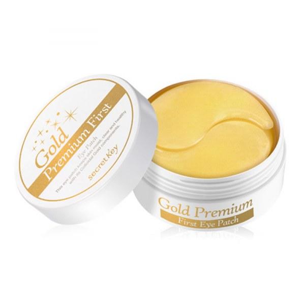 Гідрогелеві патчі для зони очей з колоїдним золотом Secret Key Gold Premium First Eye Patch 60 шт, фото 1