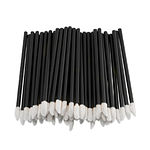 Одноразові пензлики для макіяжу, аплікатор для губної помади, макробраші чорні в пакеті, 50 шт