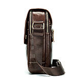 Сумка шкіряна чоловіча. Барсетка з натуральної шкіри МVА (коричнева), фото 5