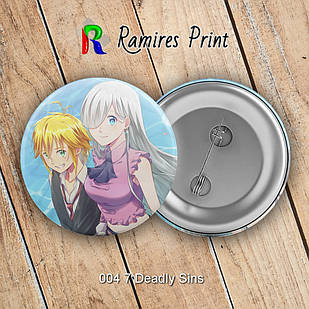 Значок 32 мм Аніме 7 deadly sins 04