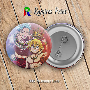 Значок 32 мм Аніме 7 deadly sins 06