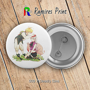 Значок 32 мм Аніме 7 deadly sins 09