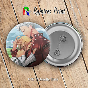 Значок 32 мм Аніме 7 deadly sins 10