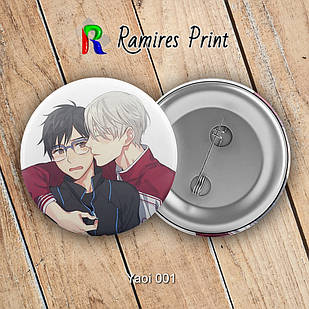 Значок 32 мм Аніме Art Yaoi