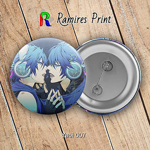 Значок 56 мм Аніме Art Yaoi 007