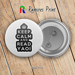 Значок 56 мм Аніме Art Yaoi 010