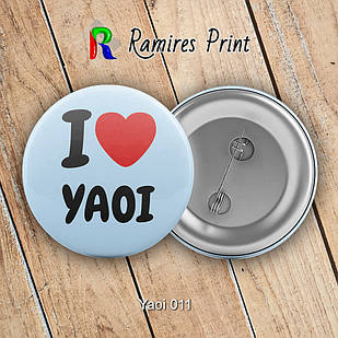 Значок 56 мм Аніме Art Yaoi 011