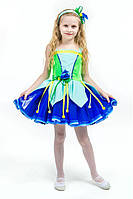 Детский карнавальный костюм для девочки Колокольчик «Лесной» 115-125 см, голубой