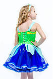 Дитячий карнавальний костюм для дівчинки Дзвінок «Лісовий» 115-125 см, блакитний, фото 4