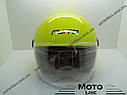 Шолом T68 Бровов жовтий (дитячий) відкритий, фото 4