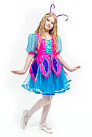 Детский карнавальный костюм для девочки Бабочка «Волшебница» 120-130 см, несколько цветов