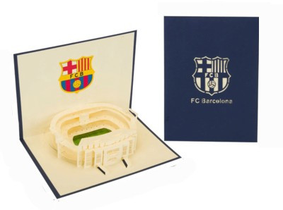 Поздовлива листівка FC Barcelona об'ємна 3D
