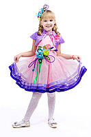 Детский карнавальный костюм для девочки Весна «Розовая дымка» 100-110 см, 115-125 см, розовый