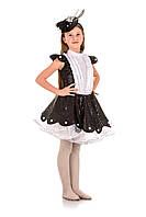 Дитячий костюм для дівчинки «Сорока-білобока» 115-125 см, чорний