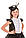 Детский карнавальный костюм для девочки «Сорока-белобока» 115-125 см, черный, фото 2