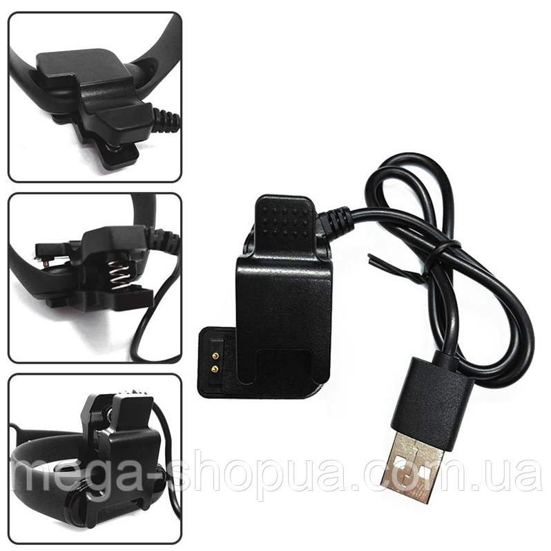 Зарядний пристрій Xiaomi Mi Band 4 прищіпка 2Pin / 4mm. Зарядний для Xiaomi M4