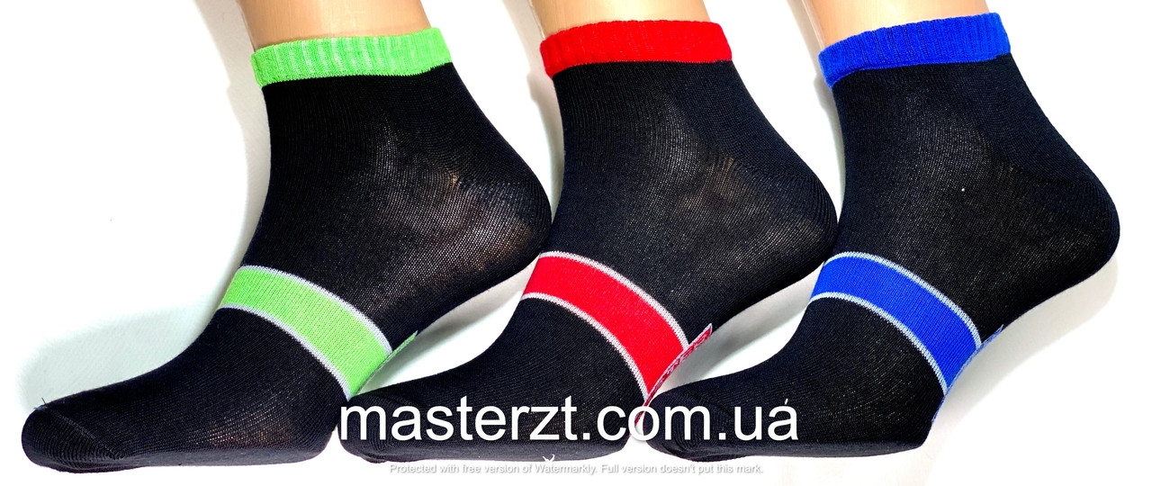 Шкарпетки чоловічі Мастер 25-27р короткі чорні з написом MASTER¶ - фото 1 - id-p901689547