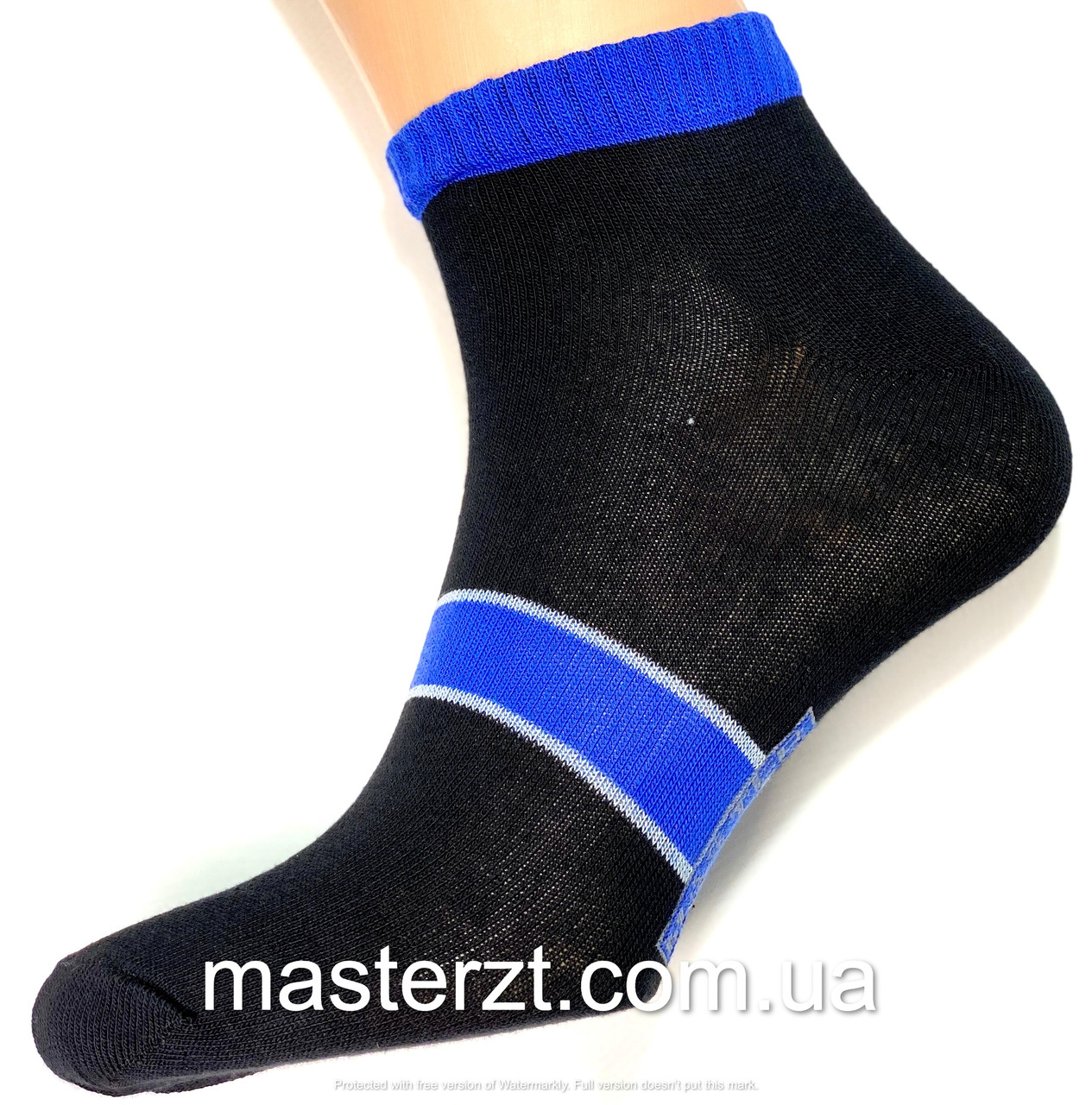 Шкарпетки чоловічі Мастер 25-27р короткі чорні з написом MASTER¶ - фото 5 - id-p901689547