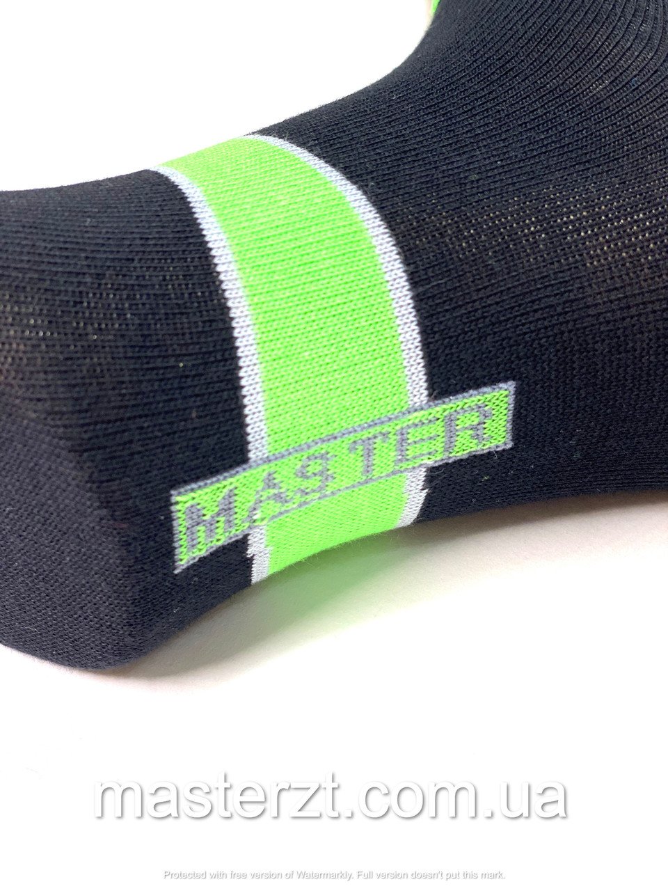 Шкарпетки чоловічі Мастер 25-27р короткі чорні з написом MASTER¶ - фото 6 - id-p901689547