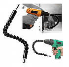 Гнучка біта з 6 насадками SNAKE BIT NJ-196/ Магнітний подовжувач для викрутки/Гибка викрутка, фото 3