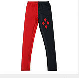 Легінси Harley Quinn (чорний і червоний) XL, фото 4
