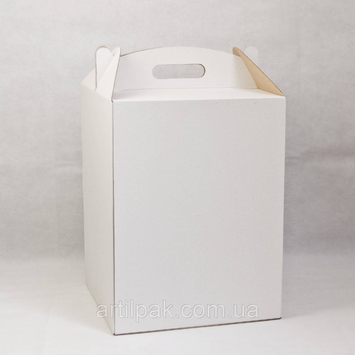 Коробка для торту гофрокартон 300*300*400, фото 1
