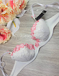 Бюстгальтер Diorella 70В біла з квітами (1527) Вітрина!