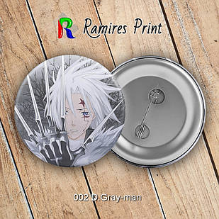 Значок 56 мм Аніме D. Gray-man 002