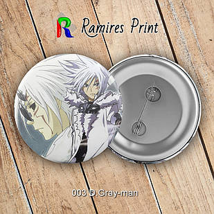 Значок 56 мм Аніме D. Gray-man 003