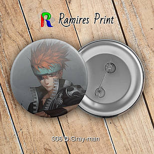 Значок 56 мм Аніме D. Gray-man 006