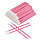 Одноразові пензлики для макіяжу, аплікатор для губної помади, макробраші рожеві в пакеті, 50 шт, фото 7