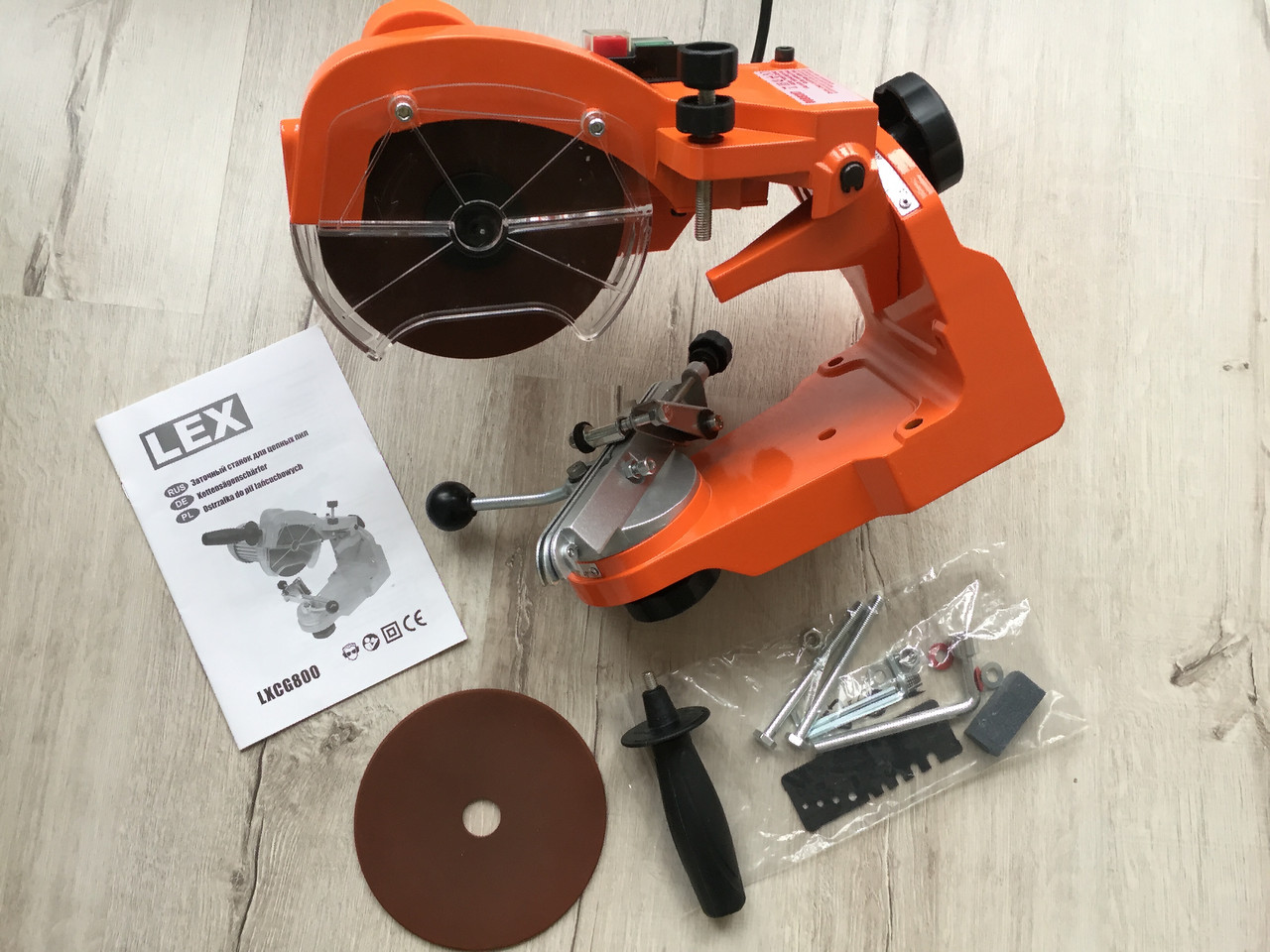 Верстат для заточування ланцюгів LEX LXCG800 — 800 Вт