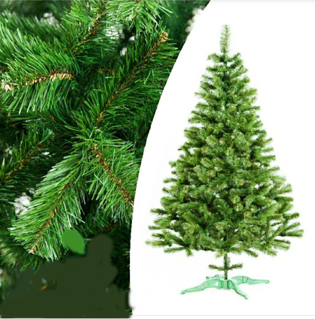 Ялинка штучна 2.20 м висота. ПВХ. М'яка голка. Новорічна. Без запаху, фото 1