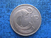 Монета 1 пенни Ирландия 1976 1996 1986 1974 1978 фауна птица 5 дат цена за 1 монету