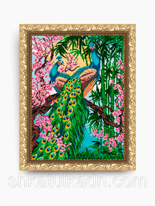 Схема для вишивки бісером Павичі, фото 1