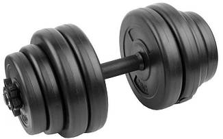 Гантель розбірна композитна Spokey BURDEN SET 15 кг (921735) в пластиковій оболонці