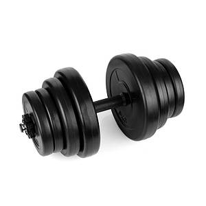 Гантель розбірна композитна Spokey BURDEN SET 20 кг (921037) в пластиковій оболонці