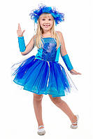 Детский карнавальный костюм для девочки «Тучка в пачке» 100-130 см, голубой