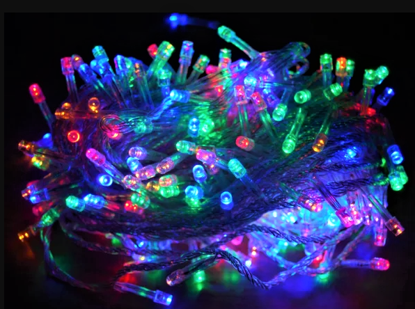 Гірлянда 100LED 10 м (контрол.220V) (БП) Мікс, Новорічна бахрама, Світлодіодна гірлянда, Вулична гірлянда