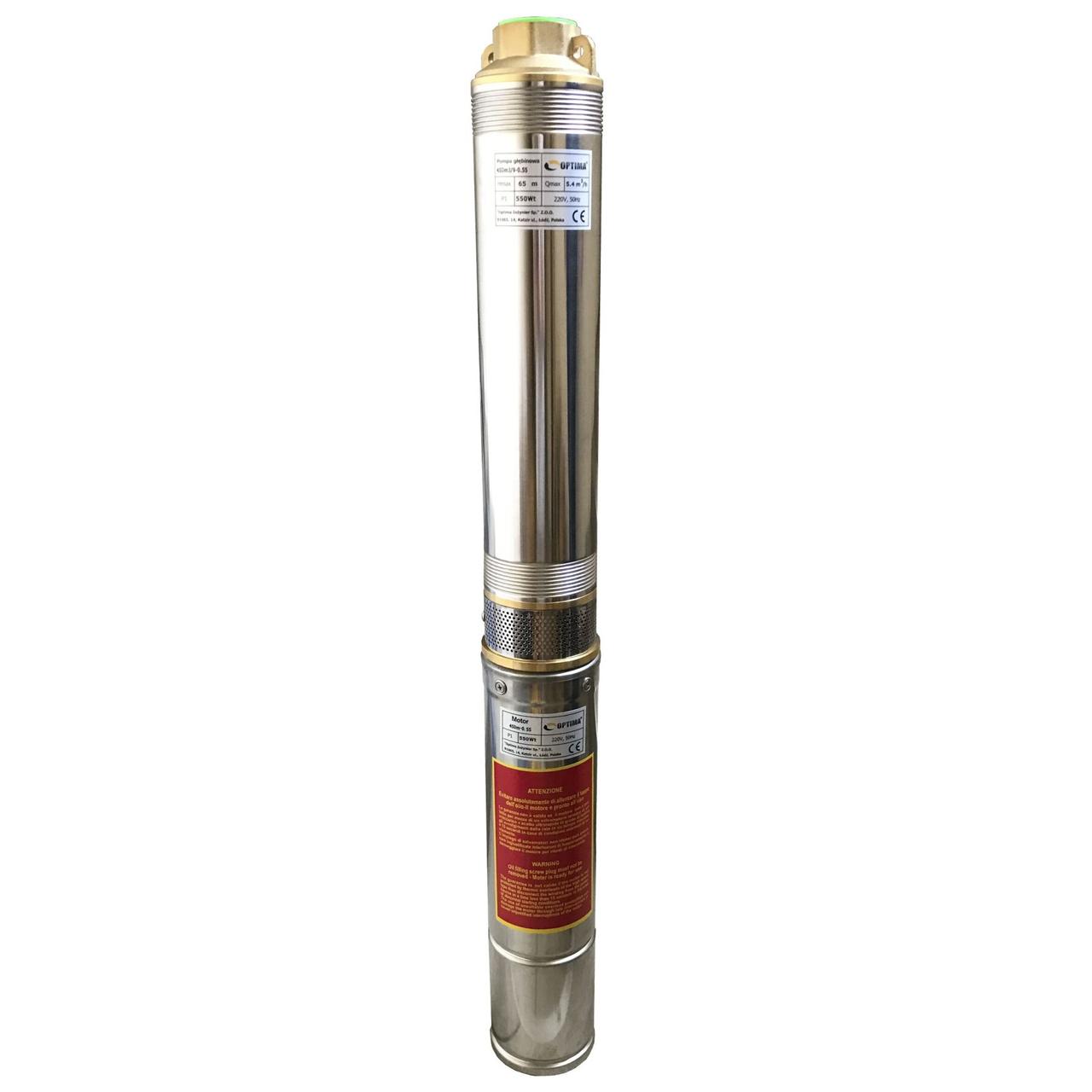 Насос свердловинний OPTIMA 4SDm6/14 1.5 кВт 88м