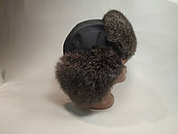 Чоловіча шапка-вушанка з натурального хутра крою