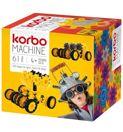 Набір для творчого конструювання KORBO "Machine", 61 деталей