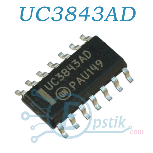 UC3843AD, SMPS контролер живлення, SOP14