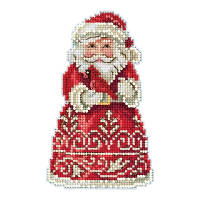 Набор для вышивания "Santa With Cardinal by Jim Shore" Mill Hill JS201913