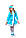 Детский карнавальный костюм для девочки «Снегурочка» 115-125 см, 130-140 см, голубой, фото 2