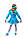 Детский карнавальный костюм для девочки «Снегурочка» 115-125 см, 130-140 см, голубой, фото 4