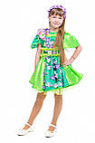 Дитячий костюм для дівчинки Весна «Колір вишні» 115-125 см, зелений, фото 2