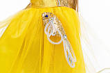 Дитячий карнавальний костюм для дівчинки «Рибка золота» 116-122,122-128 см, жовтий, фото 5