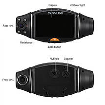 R310 автомобільний відеореєстратор GPS 2 камери, фото 2
