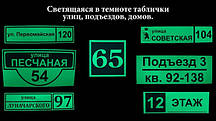 Світяться в темряві таблички вулиць, під'їздів,будинків Виготовимо за 1 день